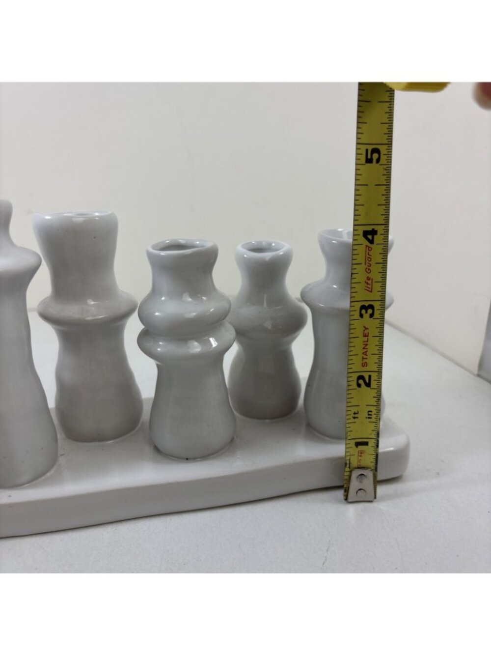 Bloomingville Stoneware Multi Vase 8 Sections White Ah2448 10.5” - Picture 5 of 6
